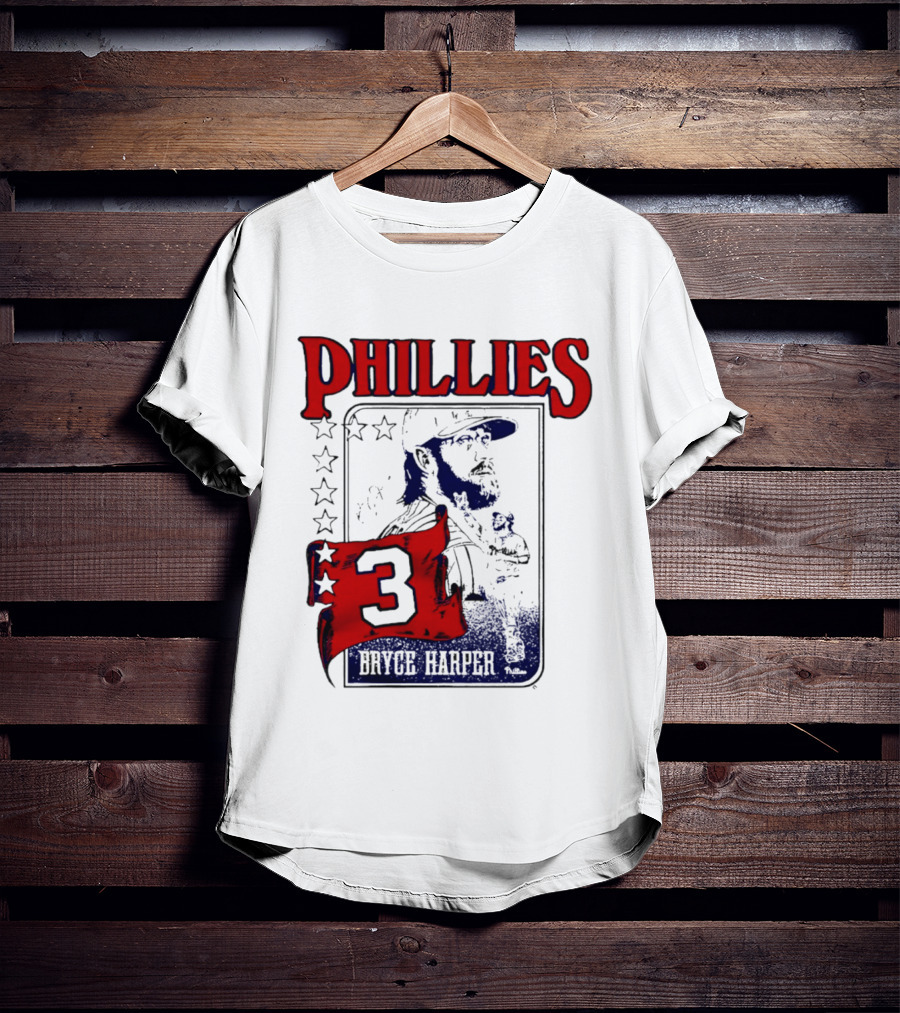 Phillies Bryce Harper 3 Star Player Philadelphia T-Shirt