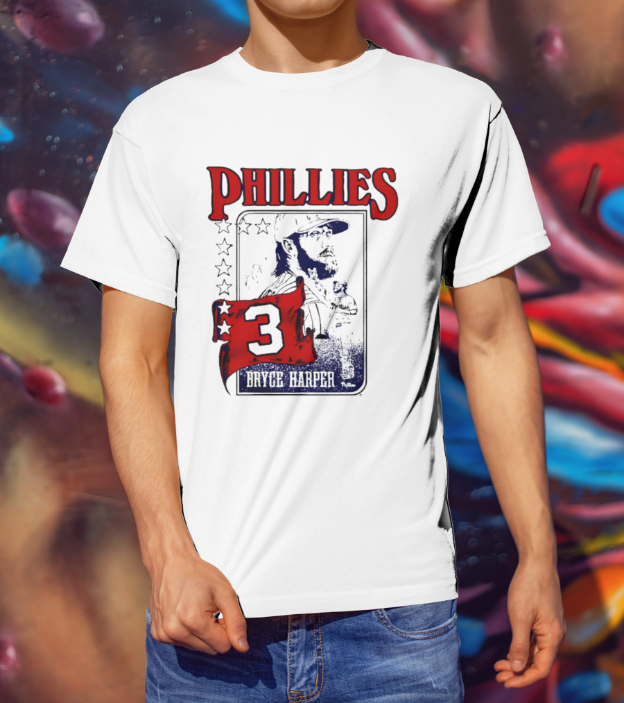 Phillies Bryce Harper 3 Star Player Philadelphia T-Shirt