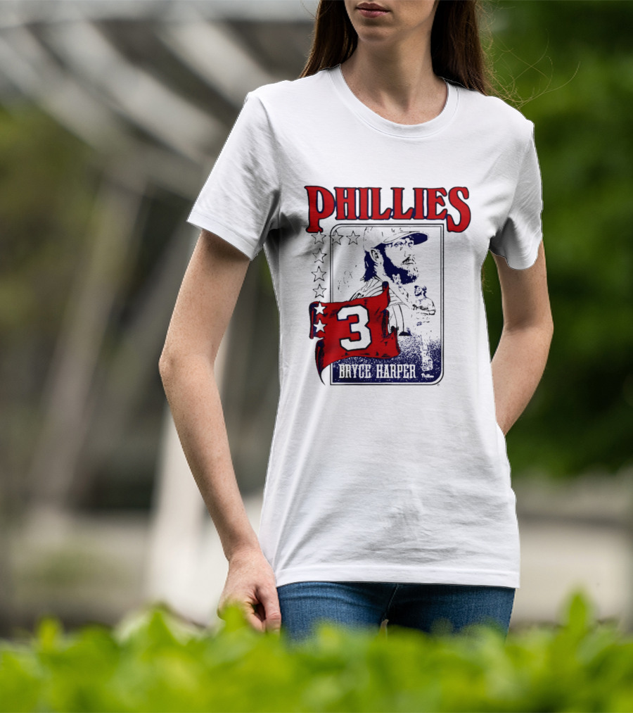 Phillies Bryce Harper 3 Star Player Philadelphia T-Shirt