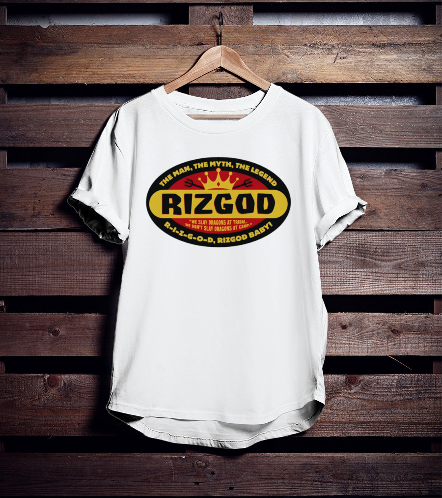 The Man The Myth The Legend Rizgod We Slay Dragons At Tribal T-Shirt