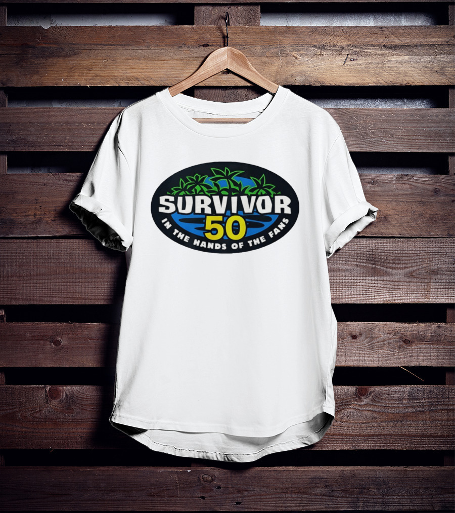 Survivor 50 In The Hands Of The Fans Island Palms Oval T-Shirt