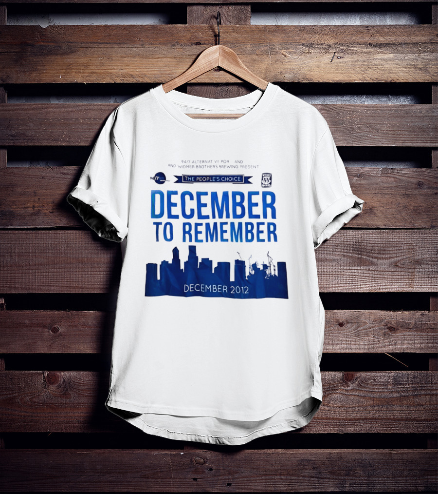 9.43 Alternative Portland Widmer Brothers Brewing December To Remember 2012 T-Shirt