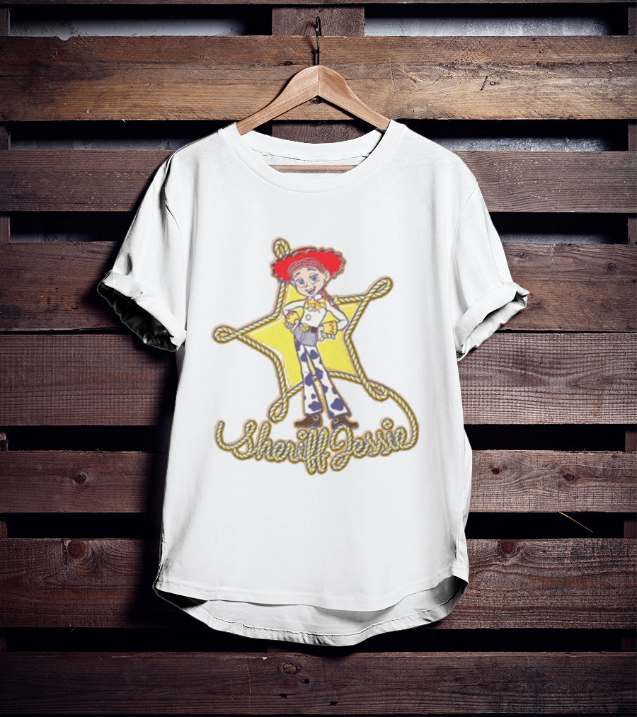 Sheriff Jessie Toy Story 5 Star Badge Rope Cowgirl T-Shirt