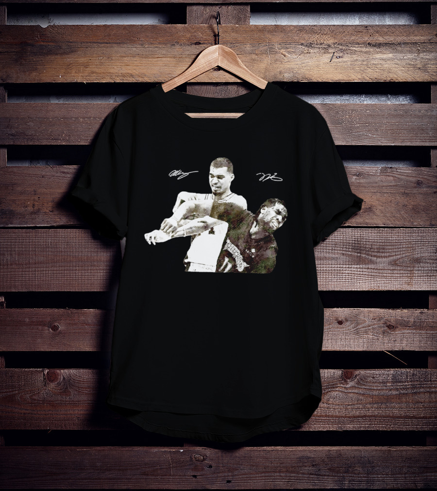 Victor Wembanyama Spurs Naz Reid Timberwolves Signatures T-Shirt