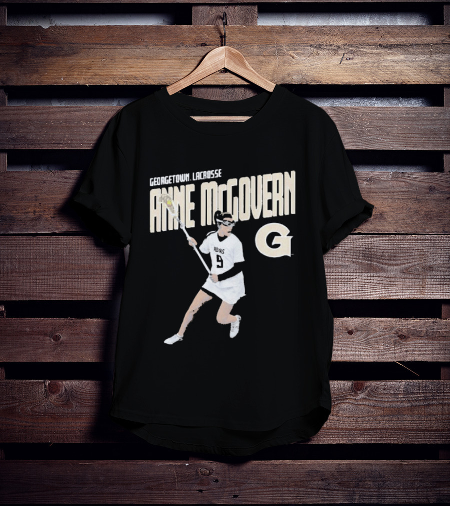 Anne McGovern Georgetown Lacrosse Player Number 9 T-Shirt