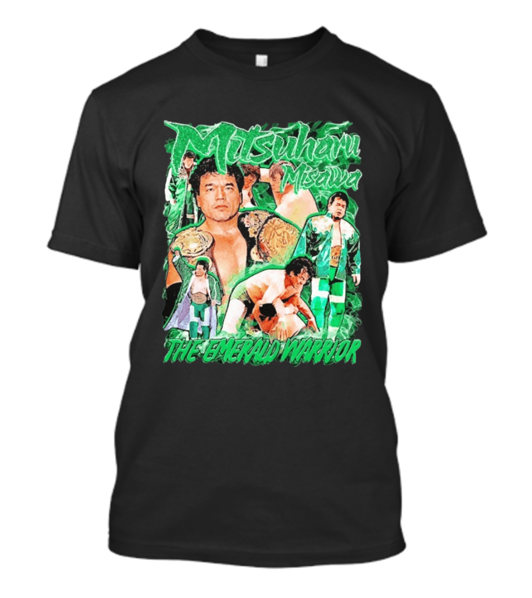 Mitsuharu Misawa The Emerald Warrior Wrestling Legend T-Shirt