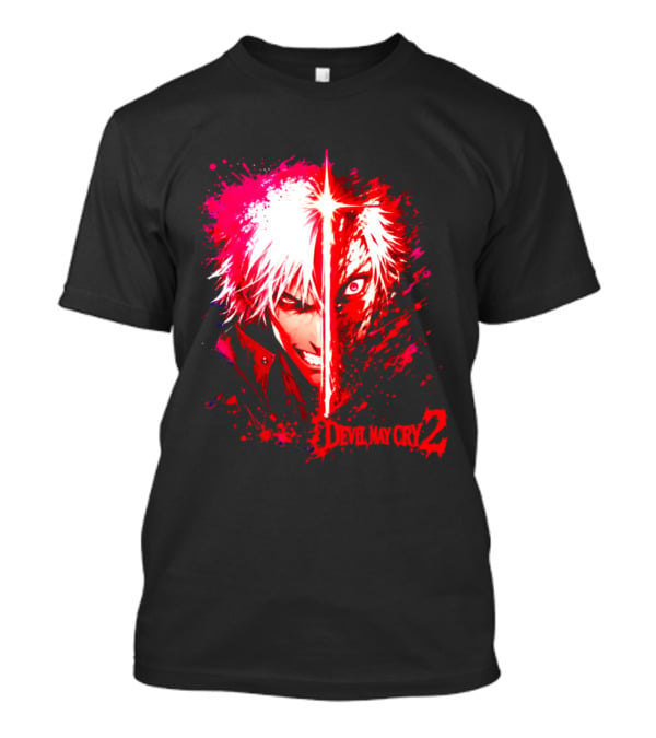 Devil May Cry 2 Dante Half Face Split T-Shirt