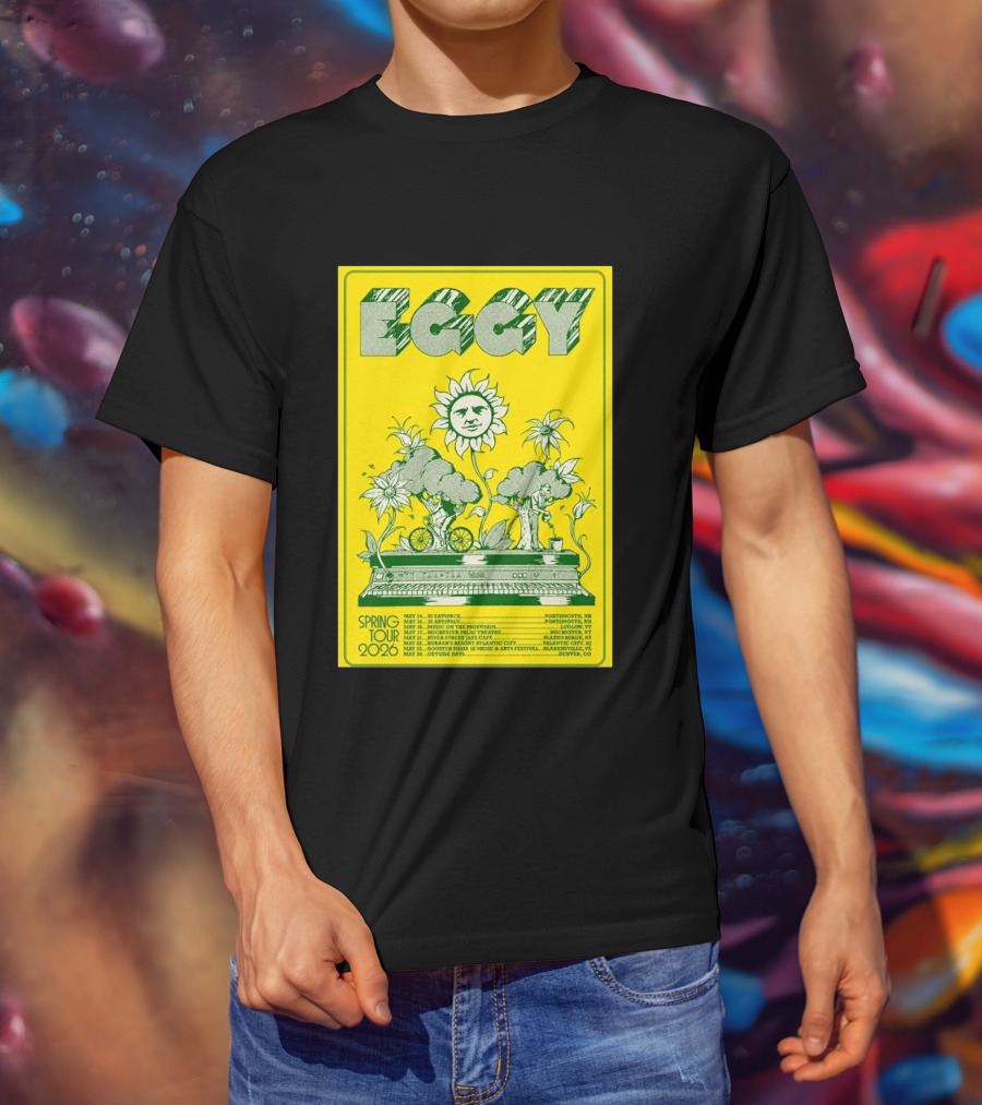 Eggy Spring Tour 2026 Concert With Sunflower And Piano T-Shirt
