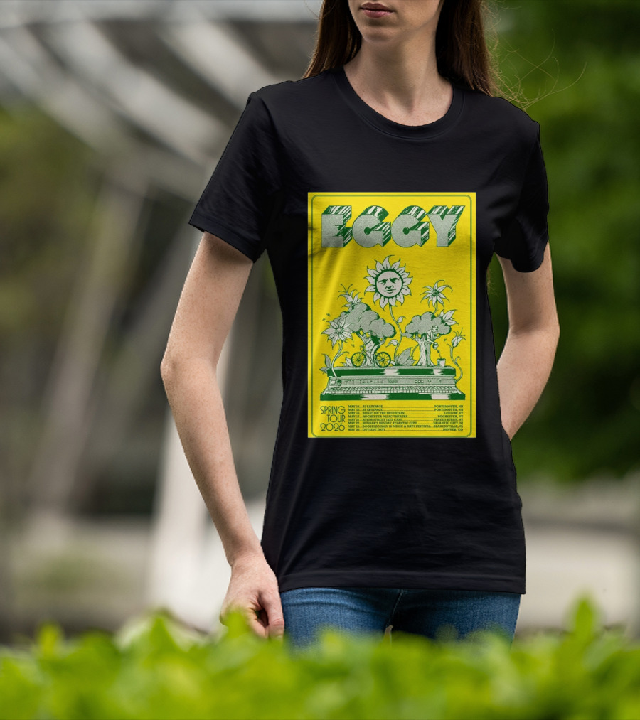 Eggy Spring Tour 2026 Concert With Sunflower And Piano T-Shirt