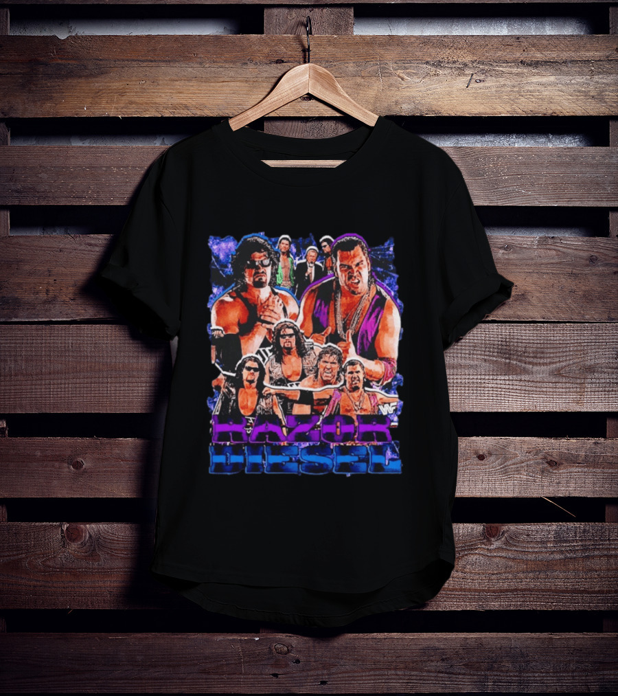 WWF Razor Ramon Diesel Kevin Nash Wrestling Legends History T-Shirt