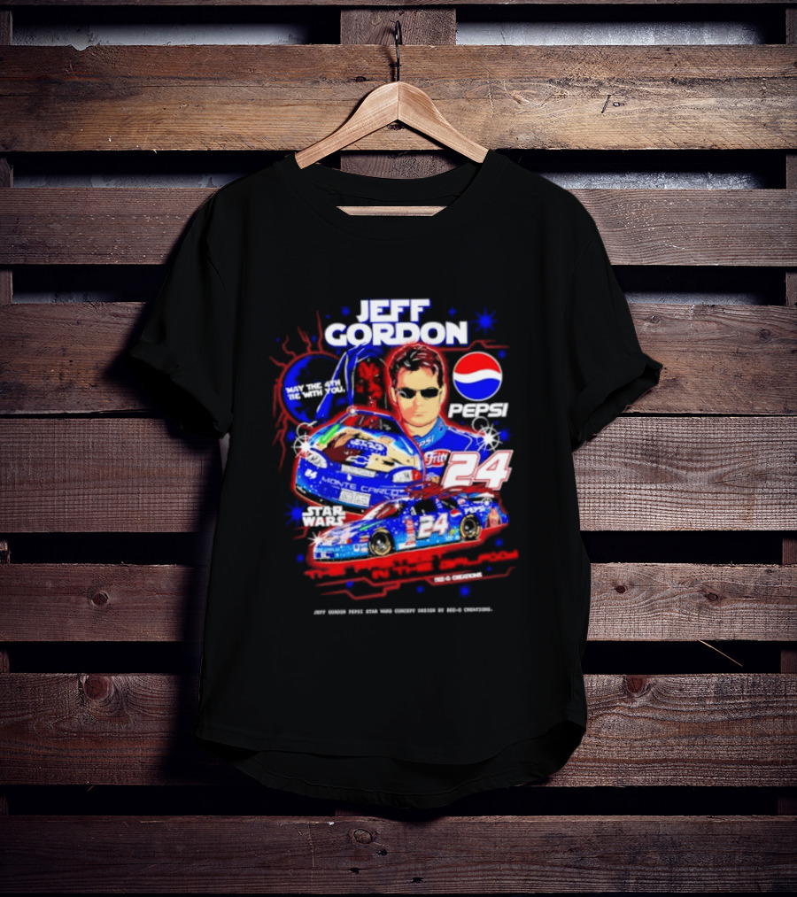 Jeff Gordon Pepsi Star Wars Monte Carlo 24 NASCAR Racing T-Shirt