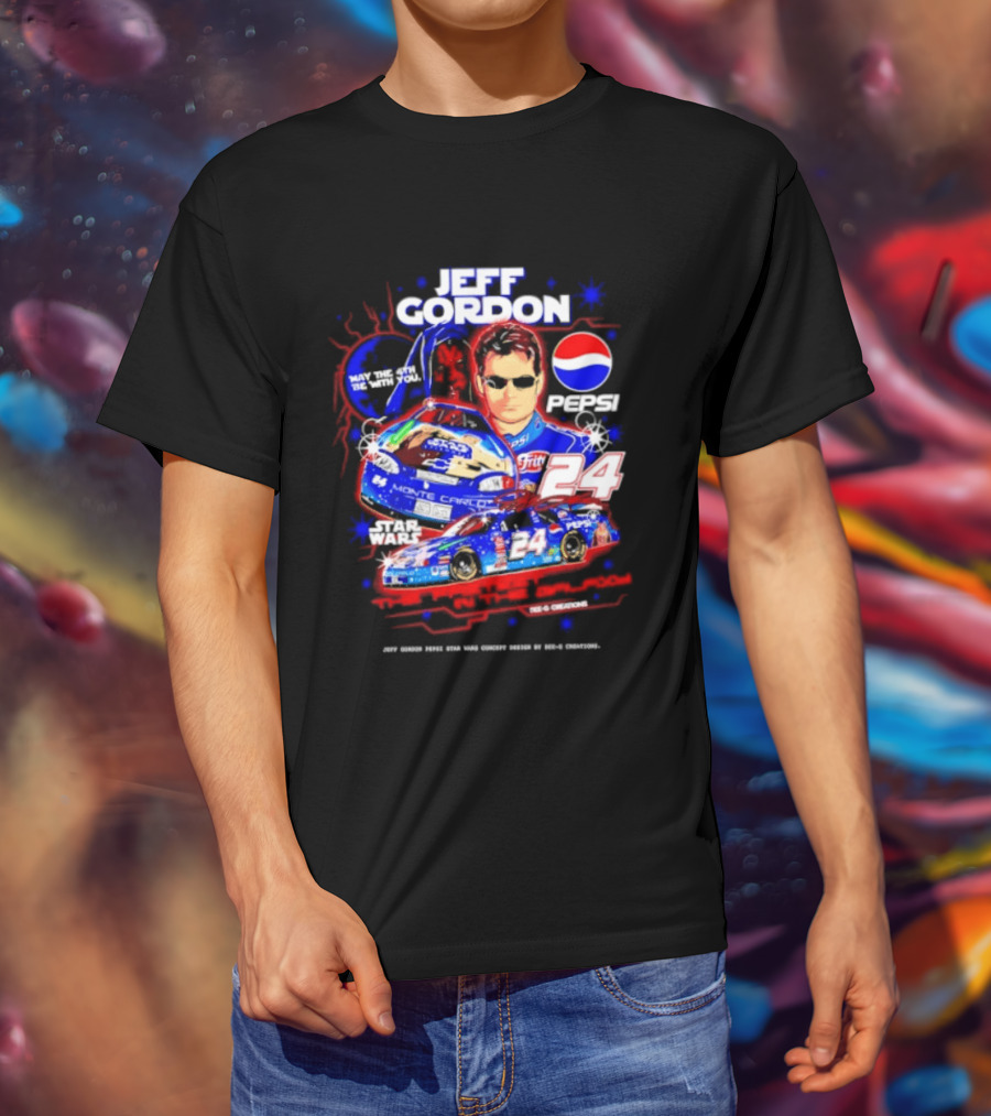 Jeff Gordon Pepsi Star Wars Monte Carlo 24 NASCAR Racing T-Shirt