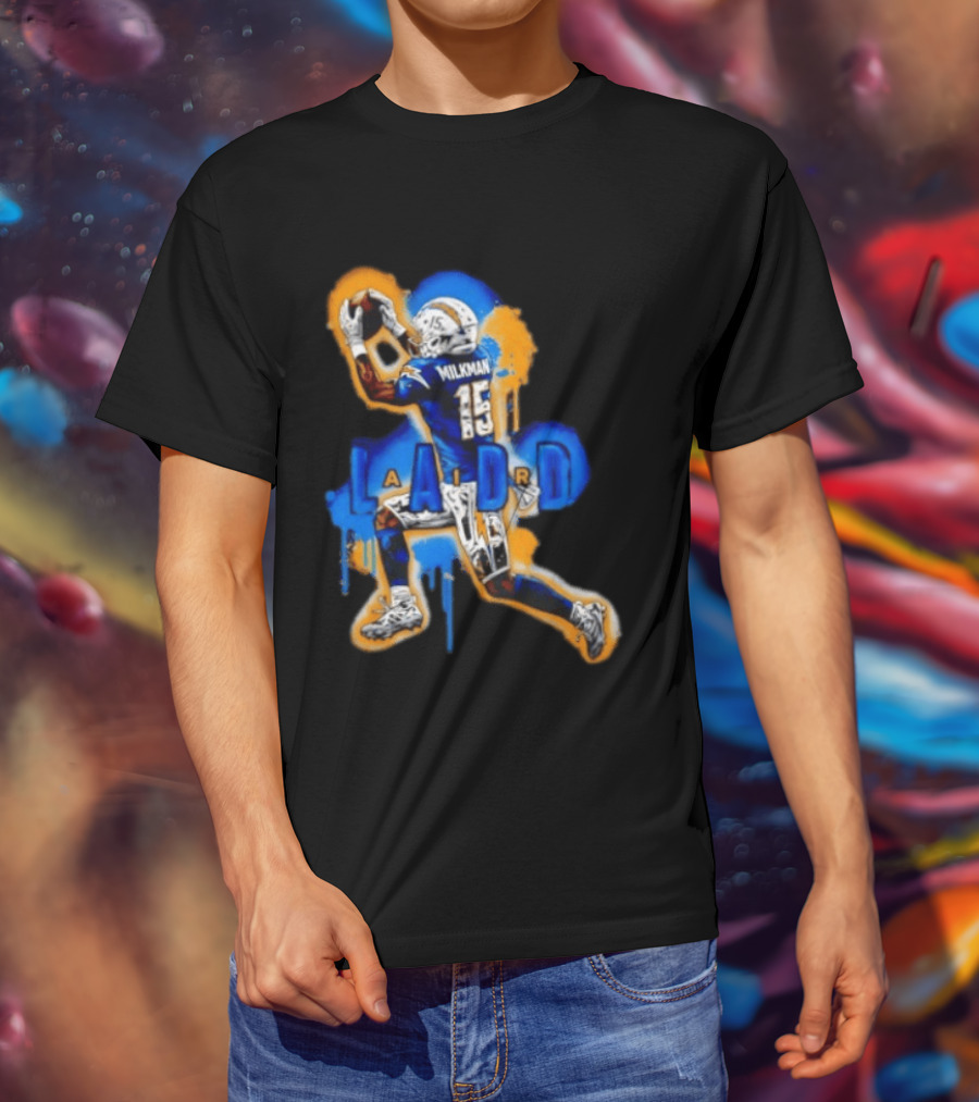 Milkman Keenan Allen 15 Ladd Air LA Los Angeles Chargers T-Shirt