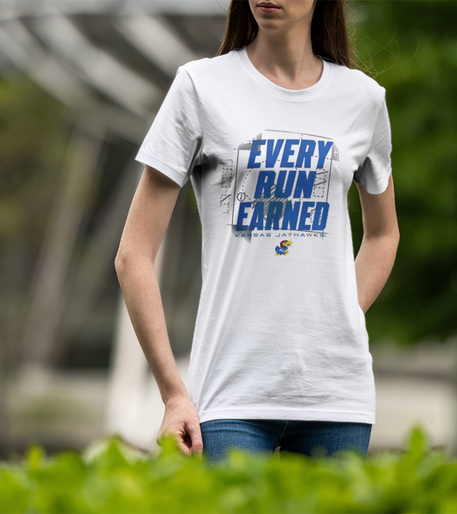 Kansas Jayhawks Every Run Earned 2026 Postseason Dugout T-Shirt