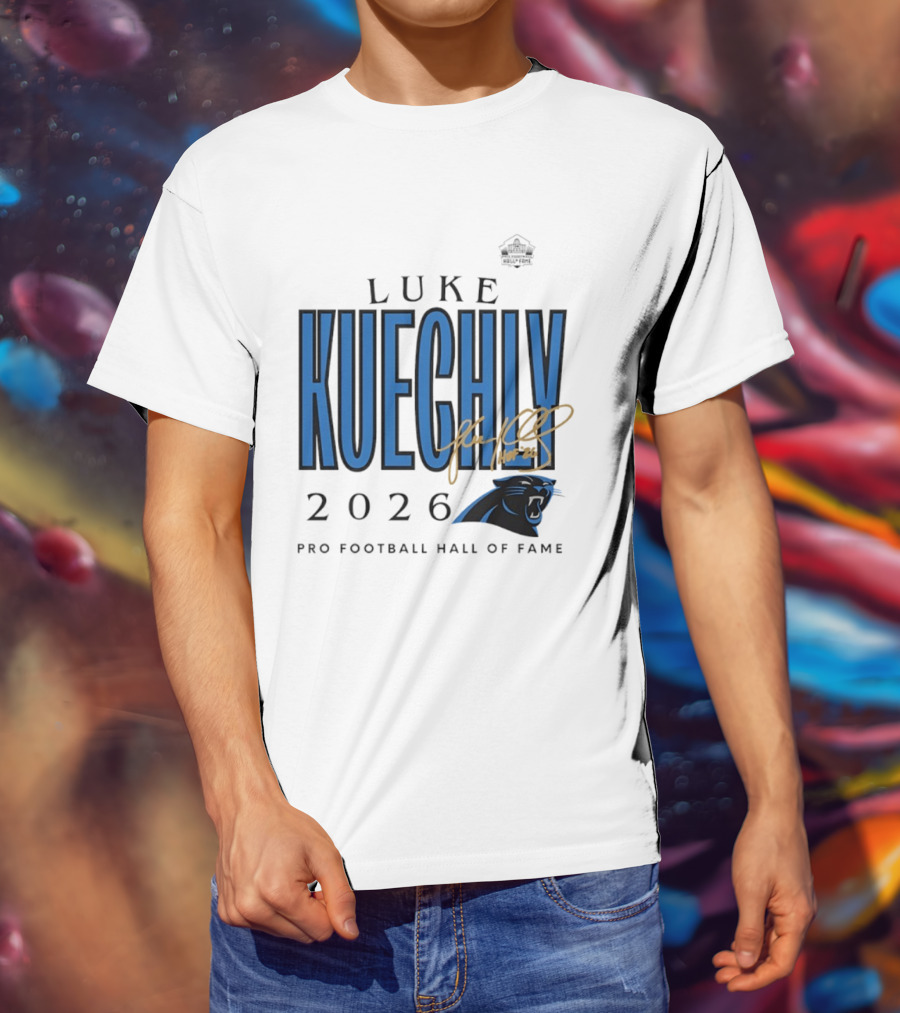 Luke Kuechly Carolina Panthers 2026 Pro Football Hall Of Fame Inductee T-Shirt