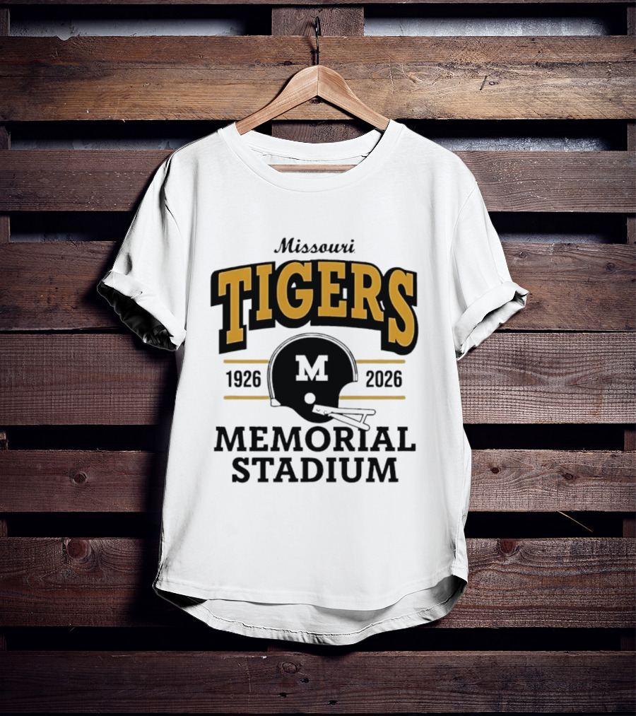 Missouri Tigers 1926 2026 Memorial Stadium Helmet T-Shirt