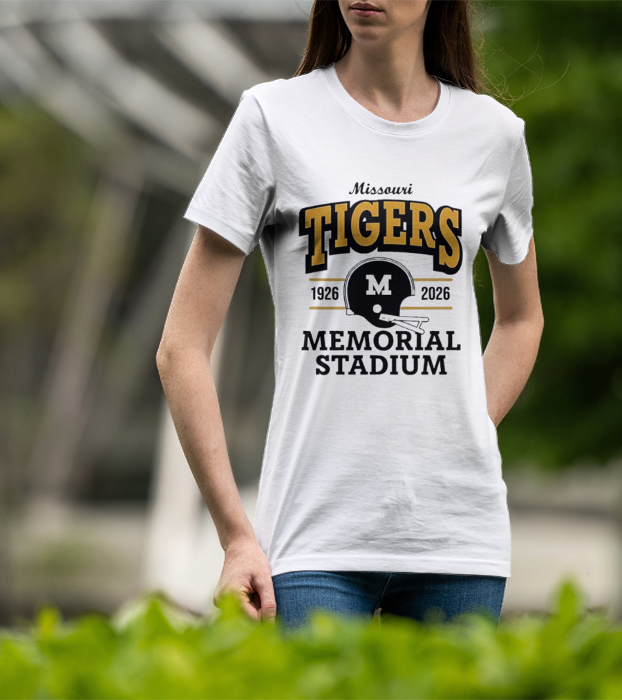 Missouri Tigers 1926 2026 Memorial Stadium Helmet T-Shirt