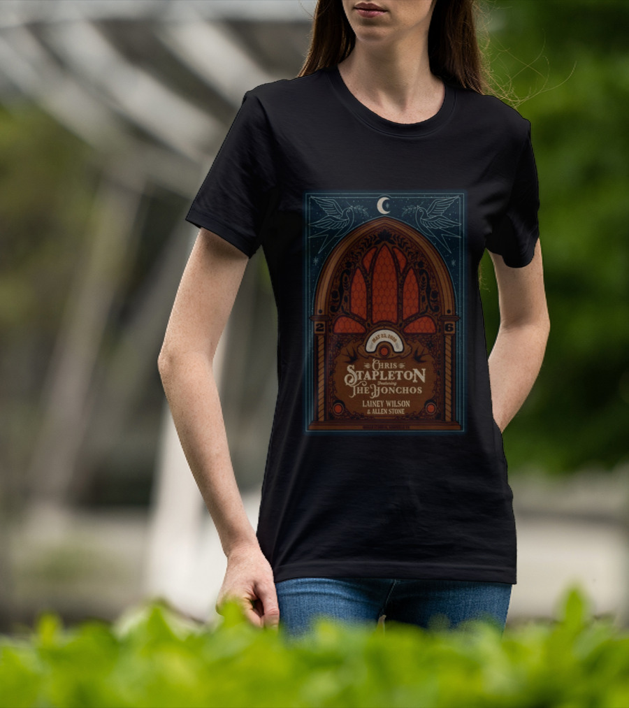 Chris Stapleton Featuring The Honchos Lainey Wilson Allen Stone May 23 2026 Nashville T-Shirt