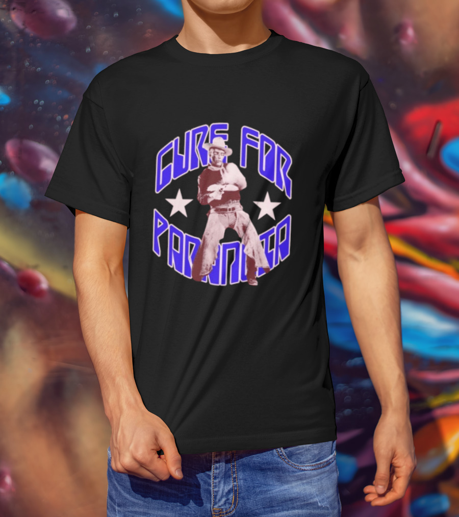 Cure For Paranoia Cowboy With Stars T-Shirt