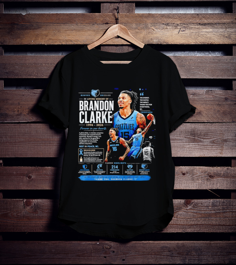 Rip Brandon Clarke Of The Memphis Grizzlies T-Shirt