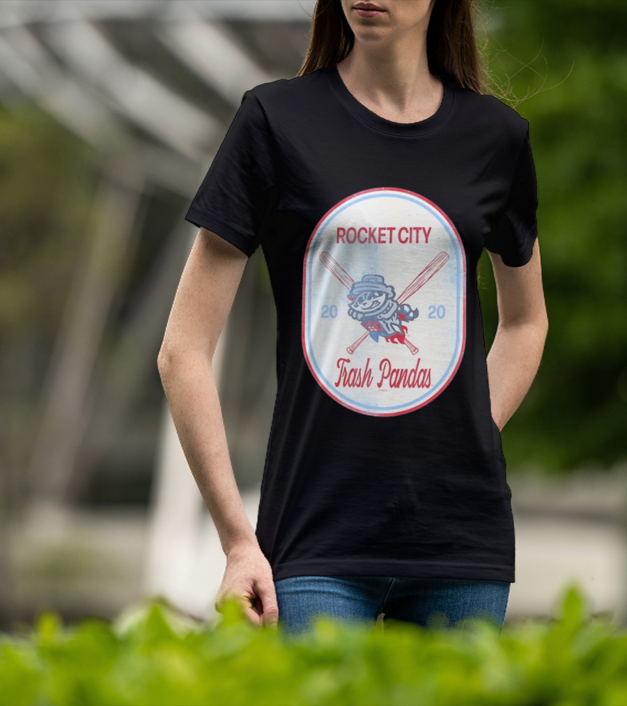 Rocket City Trash Pandas 2020 Raccoon Baseball T-Shirt