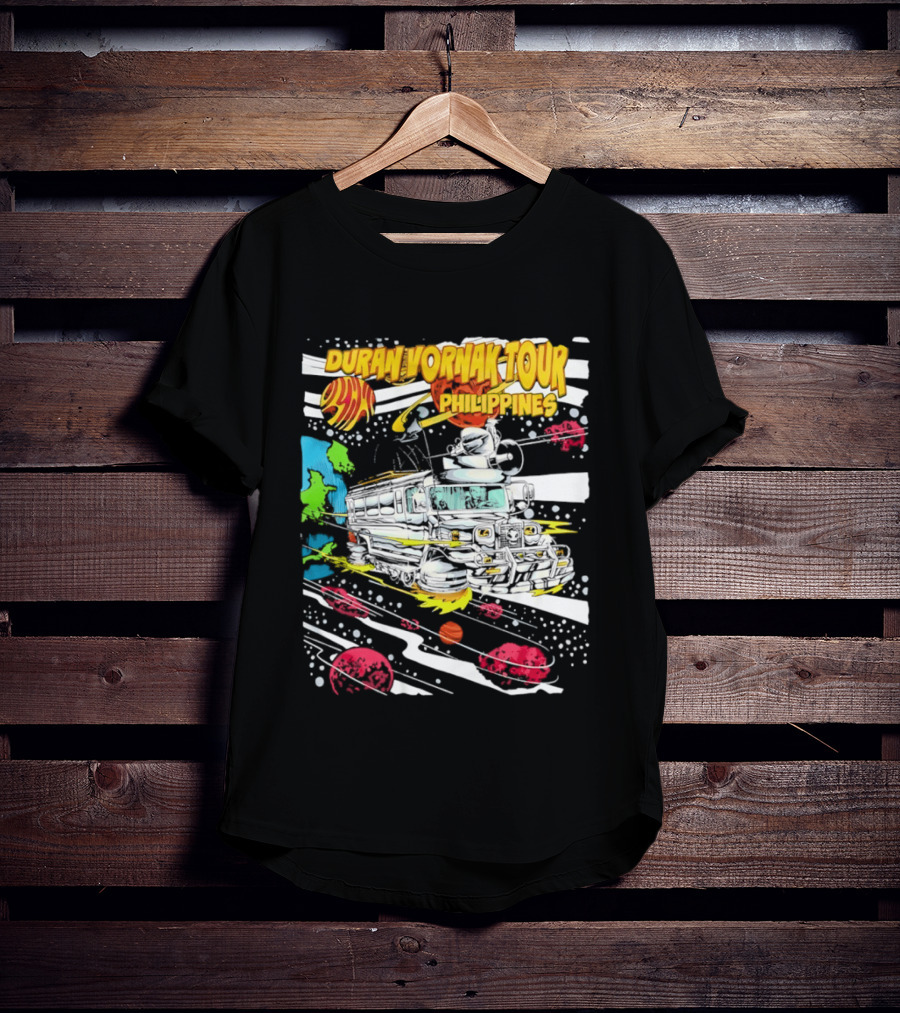 Duran Vornak Tour Philippines Colorful Jeepney Space Adventure T-Shirt