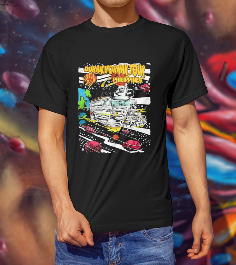 Duran Vornak Tour Philippines Colorful Jeepney Space Adventure T-Shirt