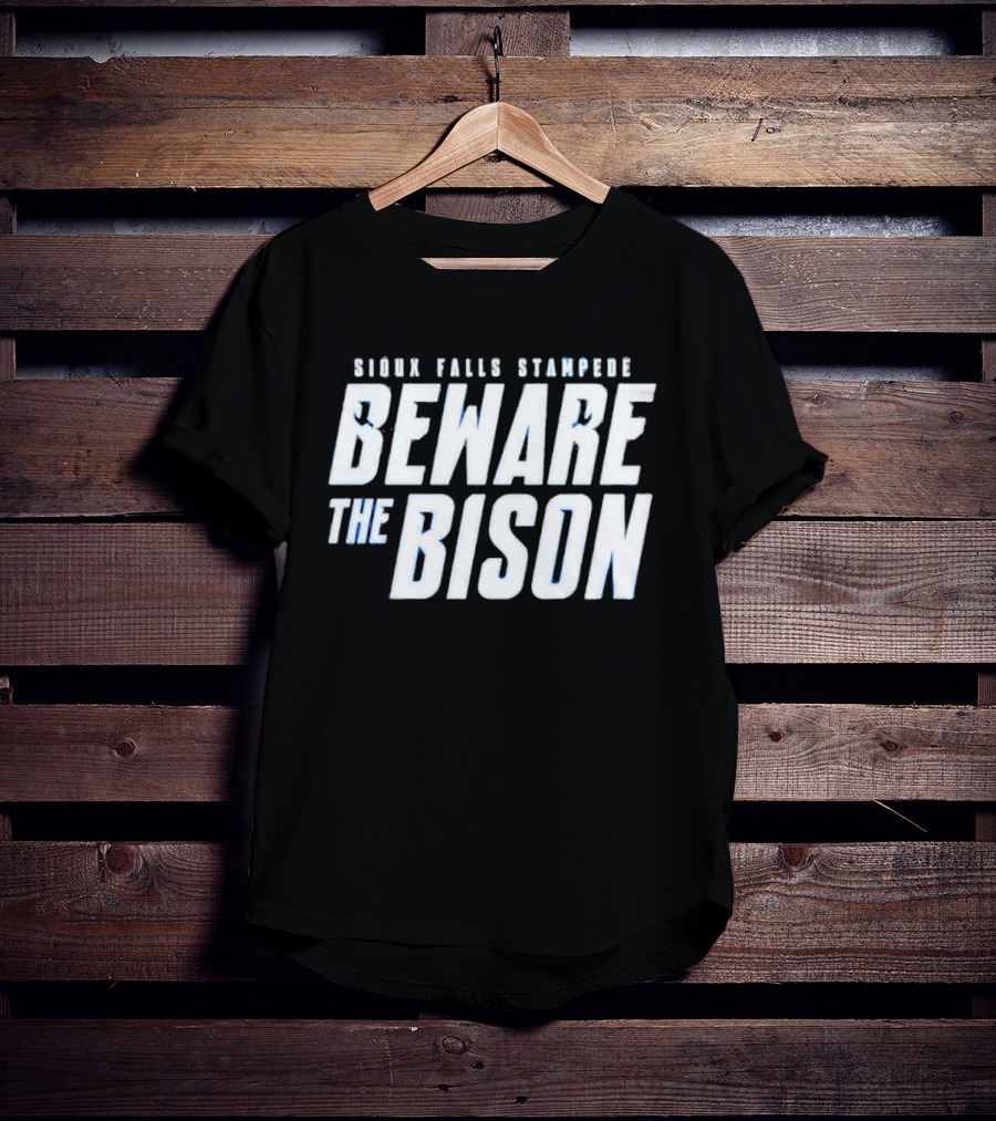 Sioux Falls Stampede Beware The Bison Clark Cup Final 2026 T-Shirt