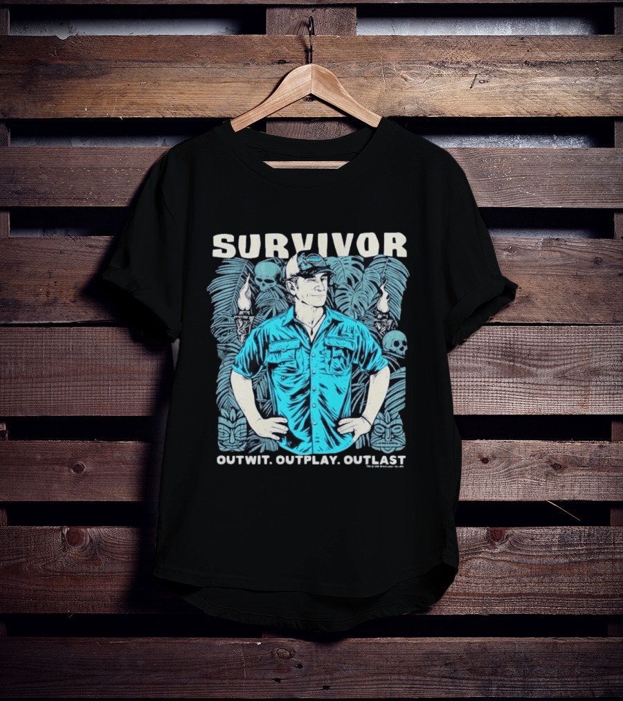Survivor Jeff Outwit Outplay Outlast Tropical Island Adventure T-Shirt