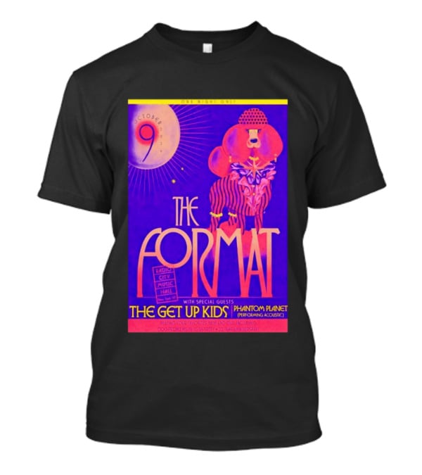 The Format October 9 2026 Radio City Music Hall The Get Up Kids Phantom Planet T-Shirt