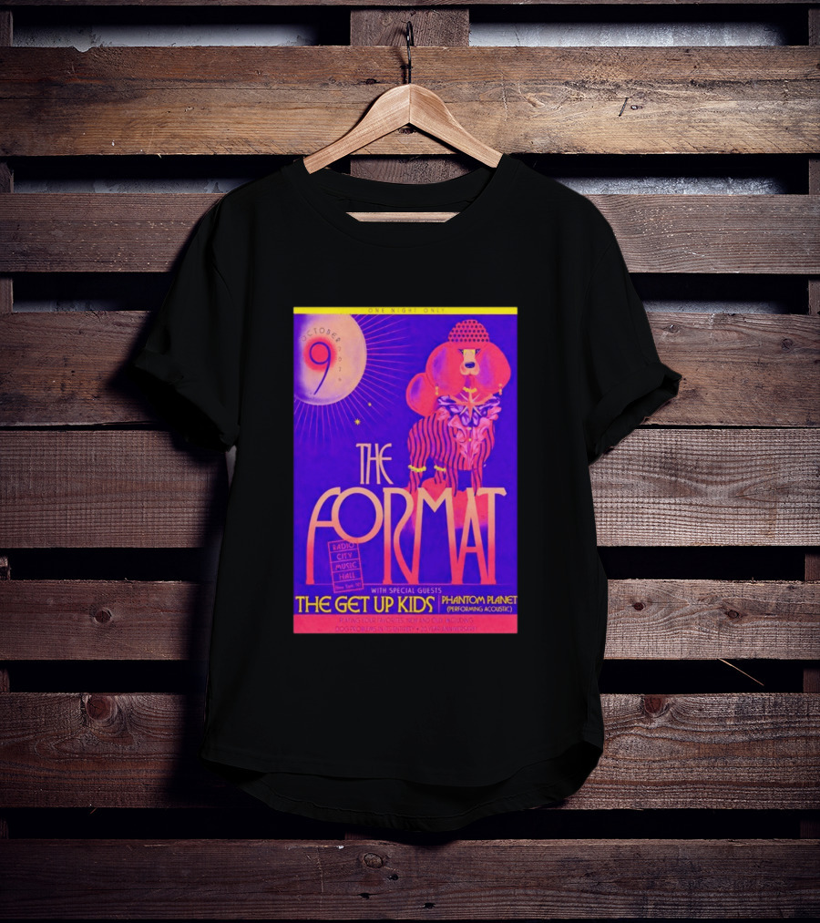 The Format October 9 2026 Radio City Music Hall The Get Up Kids Phantom Planet T-Shirt