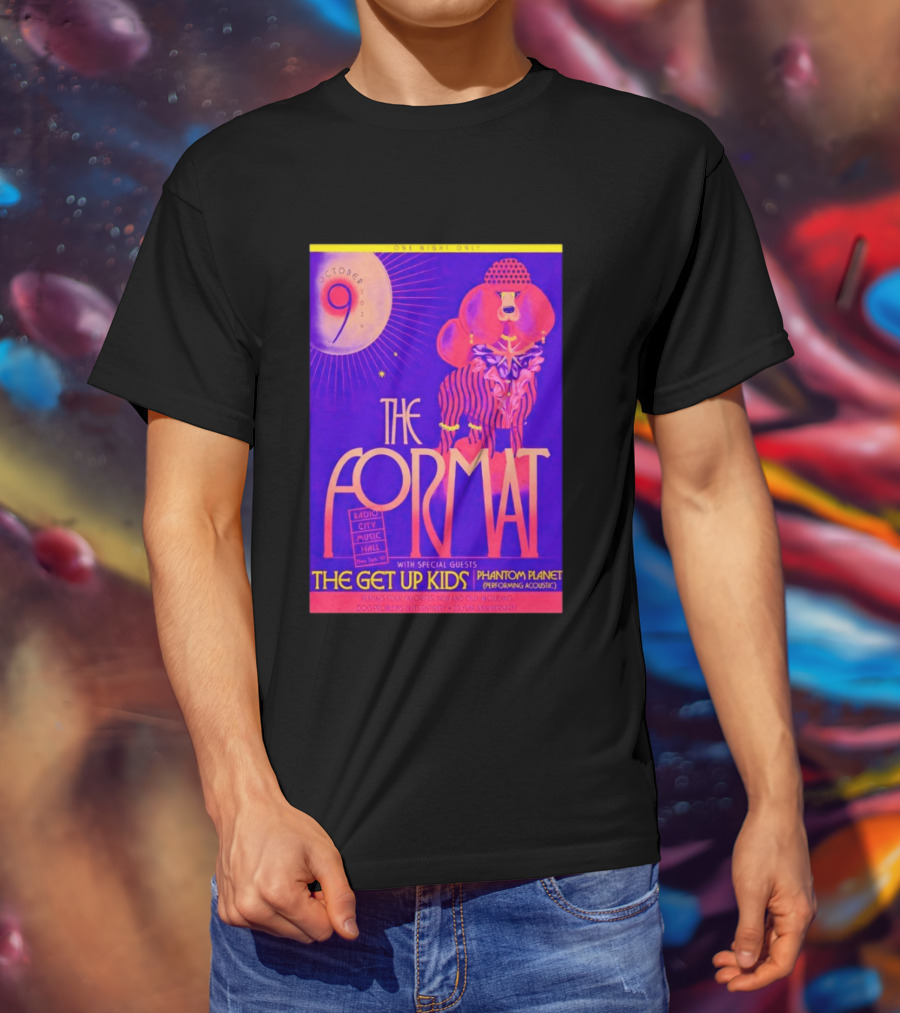 The Format October 9 2026 Radio City Music Hall The Get Up Kids Phantom Planet T-Shirt