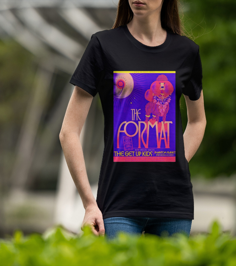 The Format October 9 2026 Radio City Music Hall The Get Up Kids Phantom Planet T-Shirt