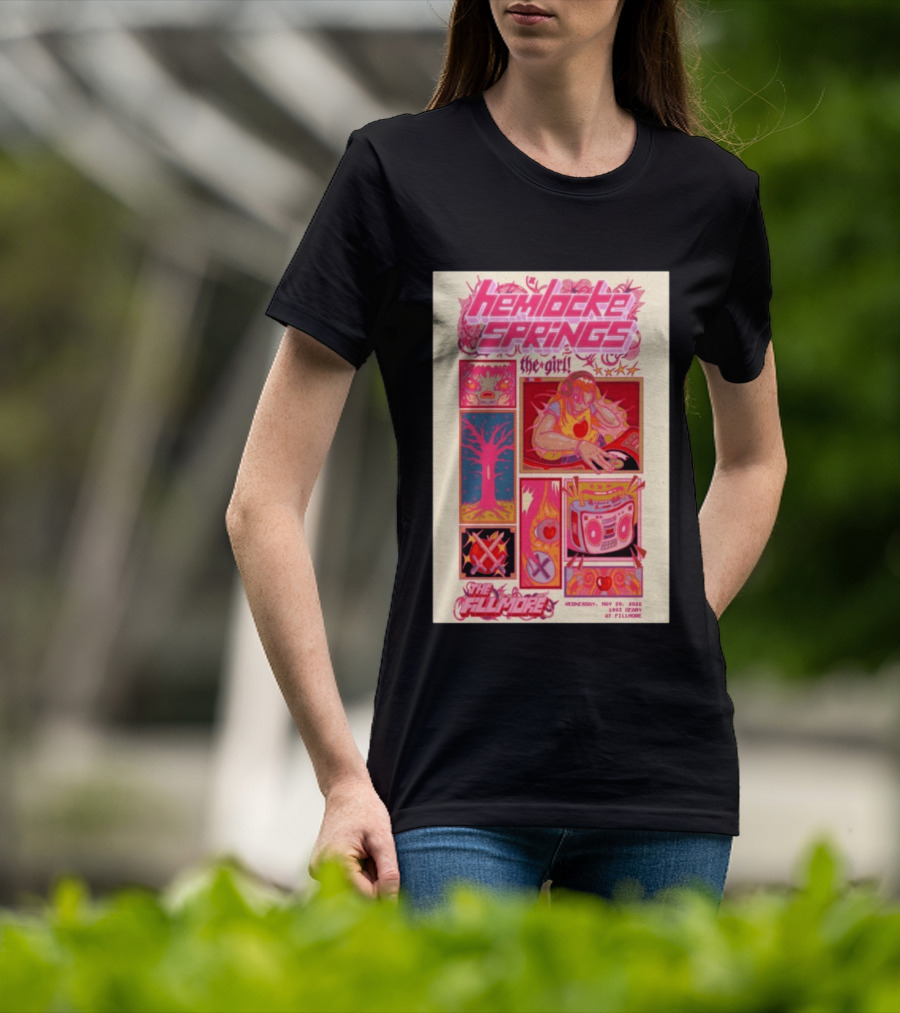 Hemlocke Springs The Girl May 20 2026 The Fillmore San Francisco Concert T-Shirt