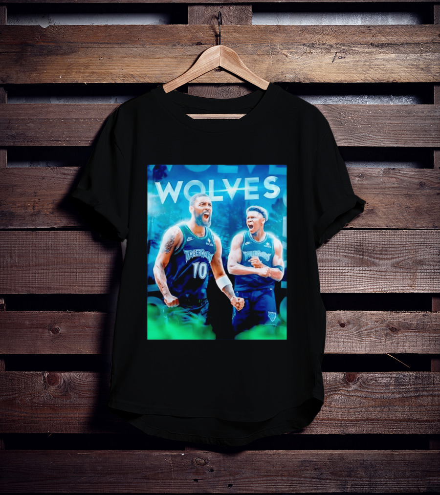 Wolves Timberwolves Kyrie Irving Anthony Edwards Basketball NBA Stars T-Shirt