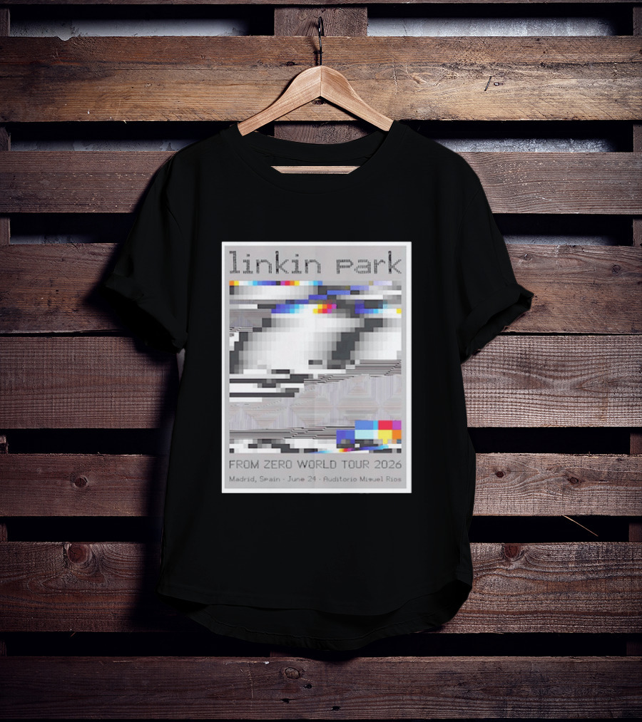 Linkin Park From Zero World Tour 2026 Madrid Spain June 24 Auditorio Miguel Rios T-Shirt