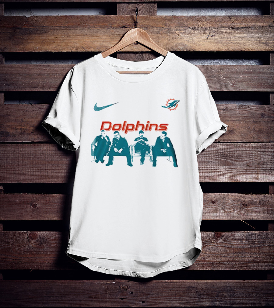 Miami Dolphins Nike Collaboration U2 Band Meeting T-Shirt