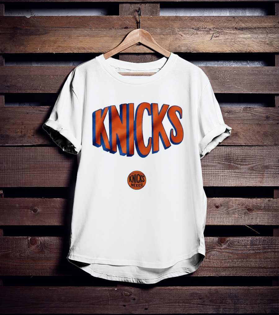 New York Knicks Mexico Basketball Team Knicks Mexico Collaboration T-Shirt
