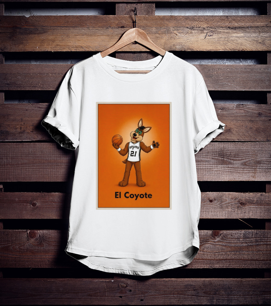 El Coyote Spurs 21 Basketball NBA San Antonio T-Shirt