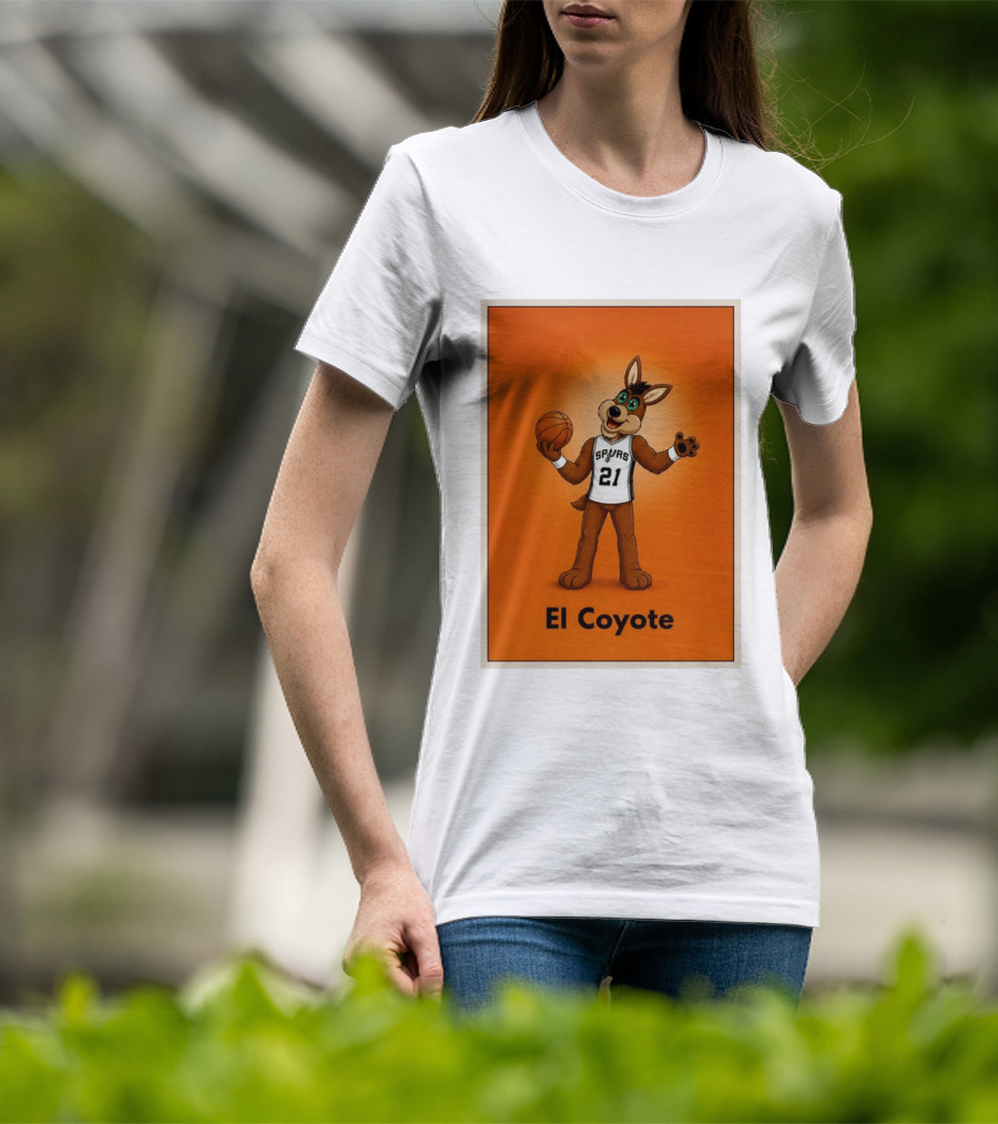 El Coyote Spurs 21 Basketball NBA San Antonio T-Shirt