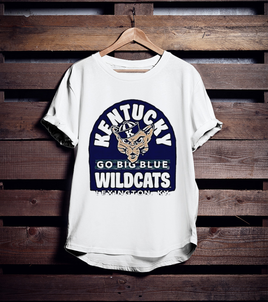 Kentucky Wildcats Go Big Blue Sailor Hat Lexington KY T-Shirt