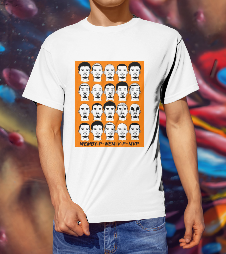WEMBY P WEM V P MVP Victor Wembanyama Faces Collection T-Shirt