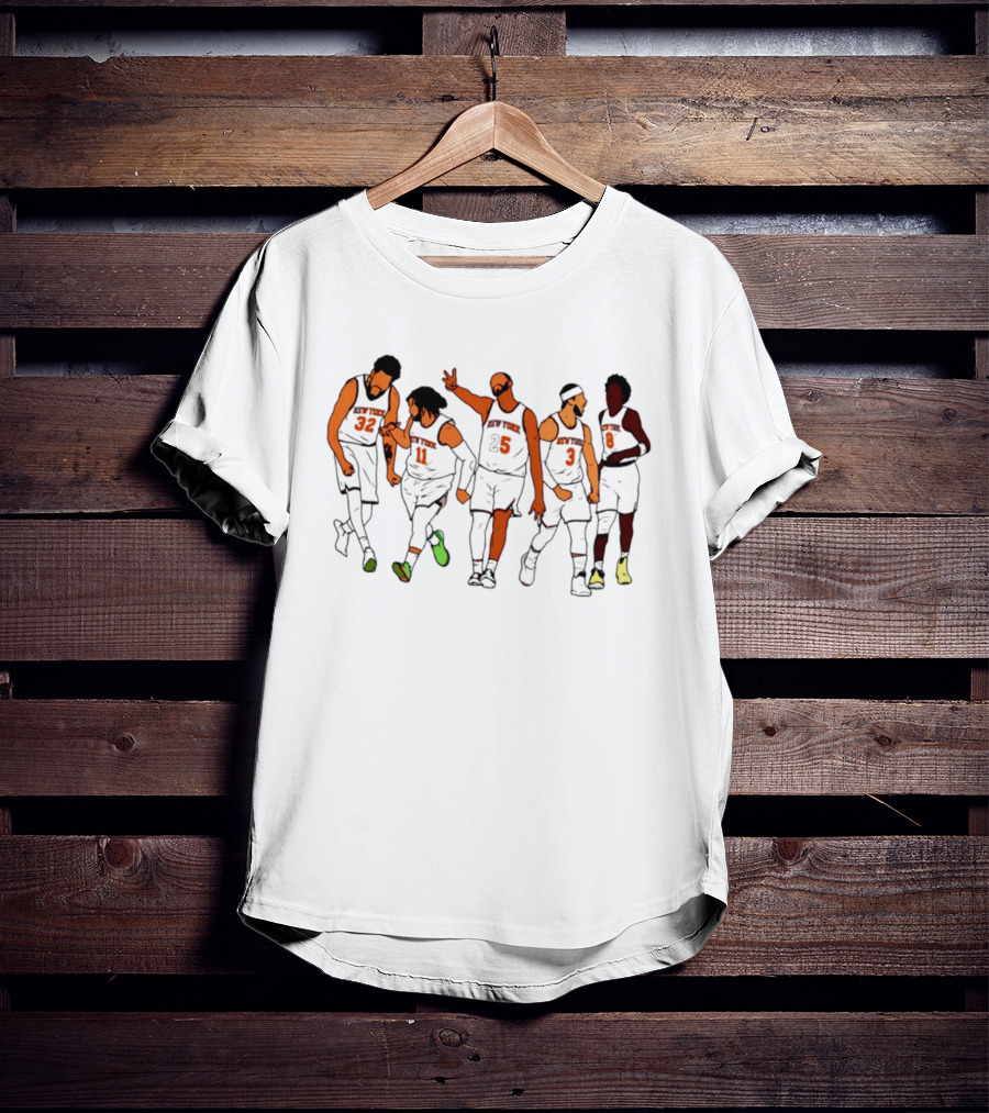 New York Knicks Game 2 Jon Stewart Cavaliers Basketball Team Celebration T-Shirt