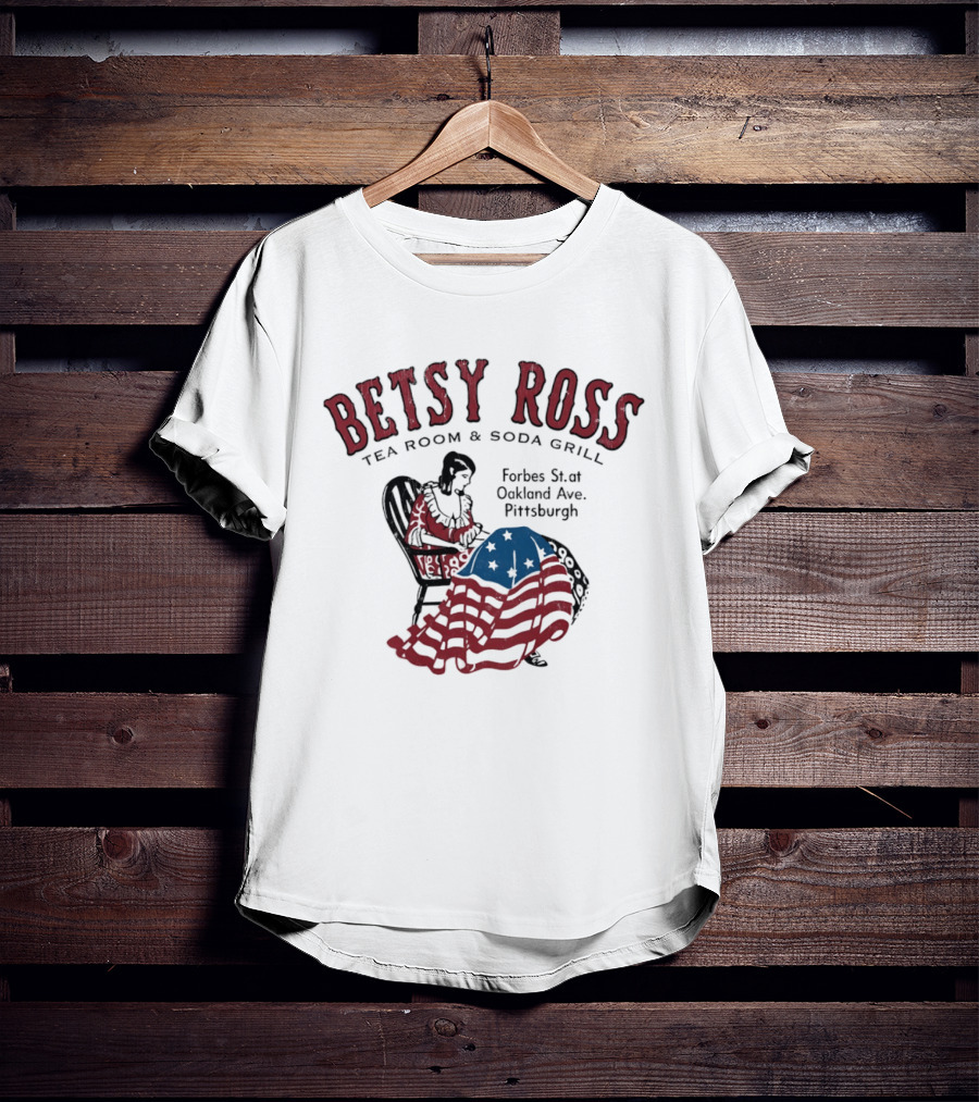 Betsy Ross Tea Room Soda Grill Forbes St Oakland Ave Pittsburgh T-Shirt