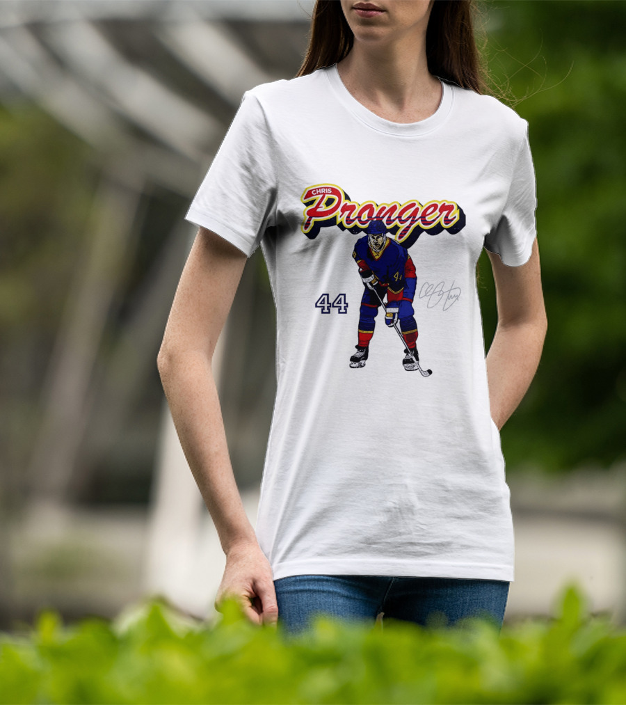 Chris Pronger 44 Edmonton Oilers Hockey Player T-Shirt