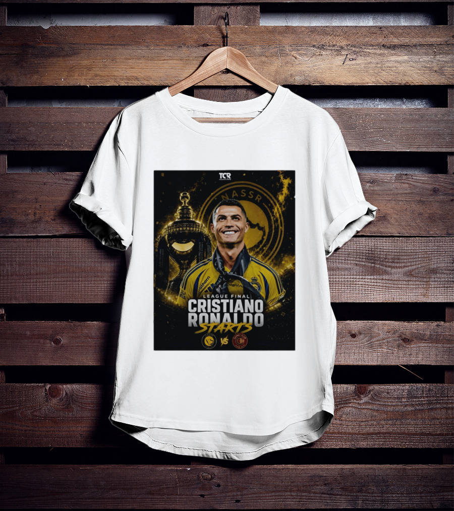 League Final Cristiano Ronaldo Starts Al Nassr Vs Damac Club T-Shirt