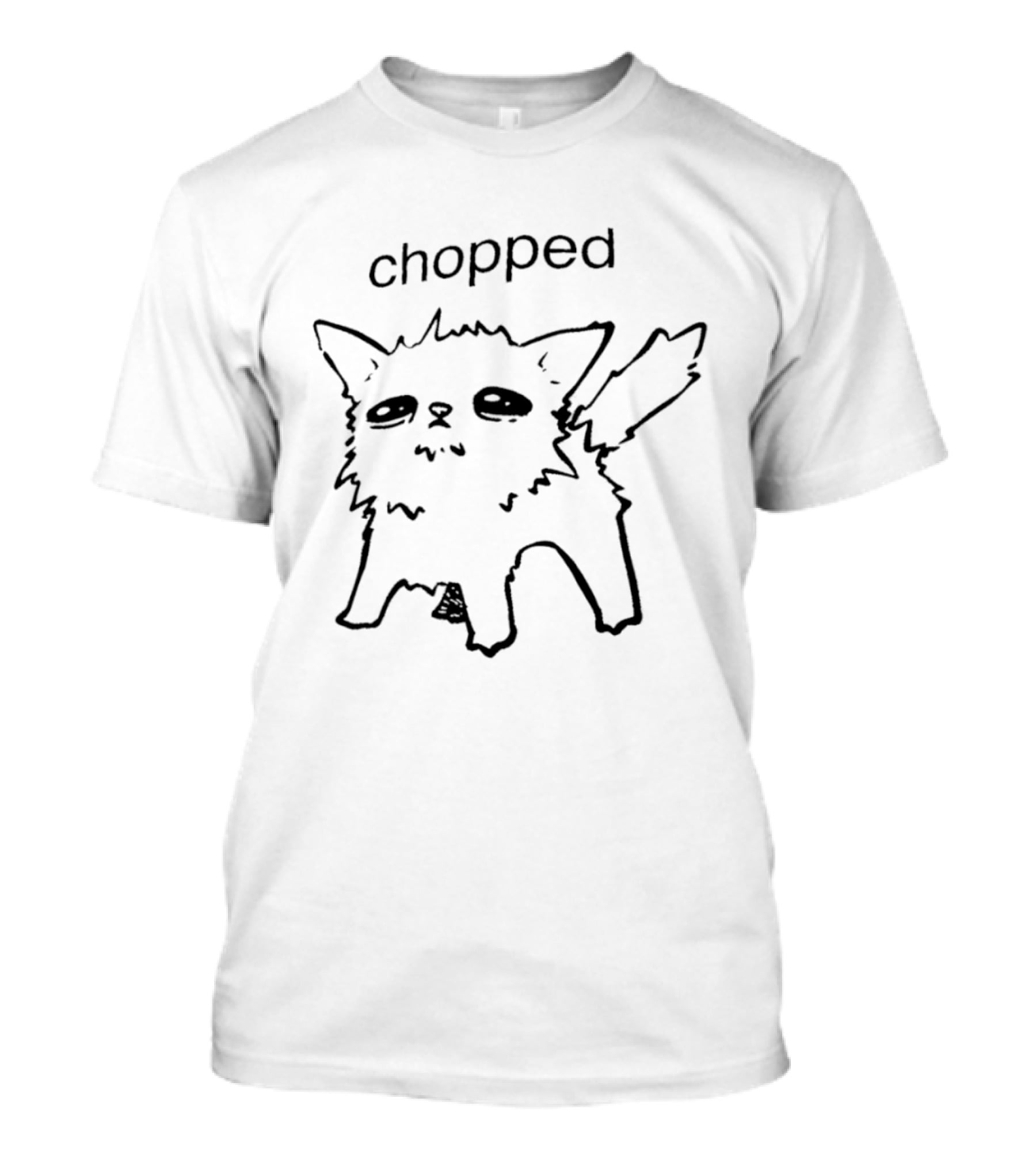 Chopped Cat Drawing Feline T-Shirt