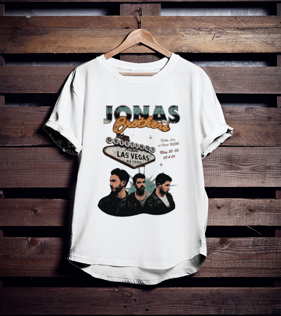 Jonas Brothers Greetings From Las Vegas Nevada May 17 18 2026 Event T-Shirt