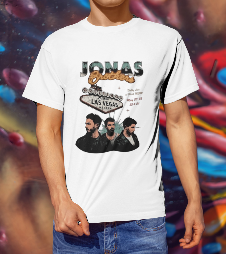 Jonas Brothers Greetings From Las Vegas Nevada May 17 18 2026 Event T-Shirt