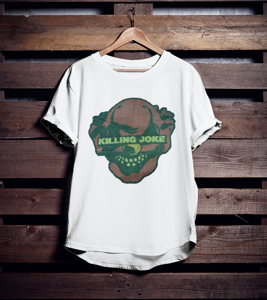 Killing Joke Clown Face With Green Text And Smiling Expression T-Shirt